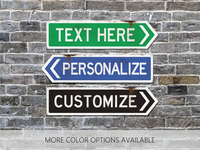 Panneau de signalisation personnalisé, Panneau de rue, Panneau directionnel, Panneau personnalisé, Panneau d'adresse, Panneau de nom personnalisé
