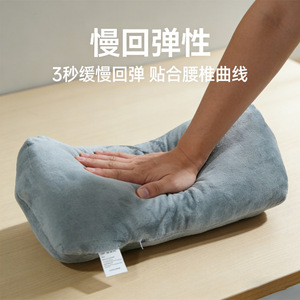 Almohada triangular de apoyo para el cuello, color gris, 4 rellenos de fibra de poliéster, firmeza media, para sofá, coche, dormitorio, cojín para dormir - Product Image 3