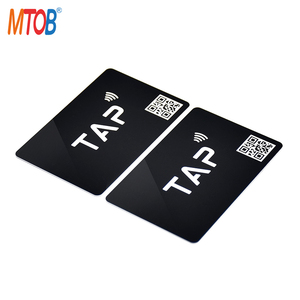 ISO14443A <span class=keywords><strong>Code</strong></span> QR personnalisé imprimé carte RFID noir mat carte NFC noir mat carte NFC mat - Product Image 4