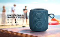Ozzie H50 Mini haut-parleur Bluetooth portable, son clair, TWS, microphone intégré, étanche IPX7 pour les voyages