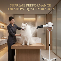 Sèche-cheveux ionique sur pied Shernbao PSD-918P pour toilettage professionnel des chiens et finition du pelage
