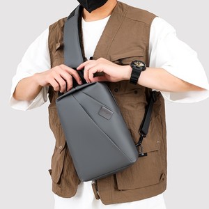OEM New Men's computer Minimalist Crossbody Bag Water-resistant <b>Chest</b> Pouch Motorcycle-style Cool Shoulder Backpack - Product Image 6