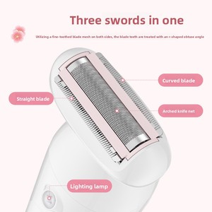 Rasoir Électrique Rechargeable pour Hommes et Femmes avec Fonctions de <span class=keywords><strong>Massage</strong></span> et de Nettoyage pour l'Épilation des Jambes et des Zones Intimes - Product Image 2