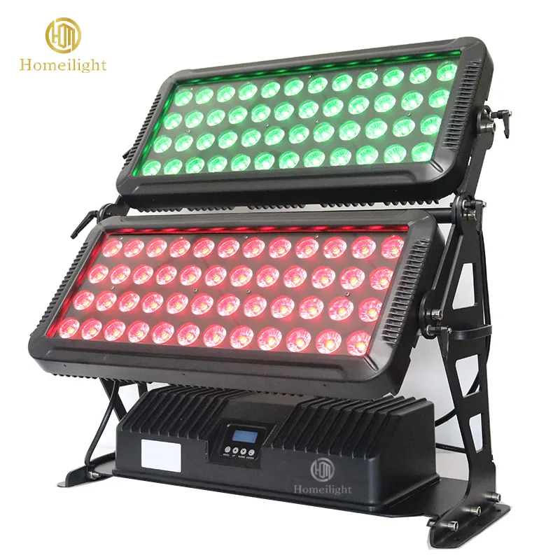 고출력 건물 호텔 장식 벽 세척 빛 96pcs 15W RGBW 4in1 LED 도시 색상