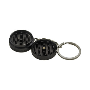En gros, Mini broyeur à herbes et à tabac portable porte-clés pour le voyage, 30 mm, 2 couches, en alliage de zinc, Accessoires - Product Image 3