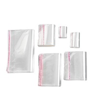 Emballage cadeau personnalisé en plastique transparent PE & PO Sac Opp adhésif dépouillé Type de sac sous vide