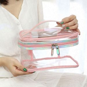 Daily Life Cheap Item Beauty Transparent Pouch Make up Case Waterproof PVC Cosmetic <b>Bags</b> for Women - Product Image 4