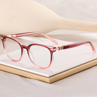 82162 Nouvelles Lunettes Optiques Anti-Lumière Bleue Monture Œil de Chat Mignonne pour Femmes Brillantes Colorées Tendance Logo Personnalisé 2026