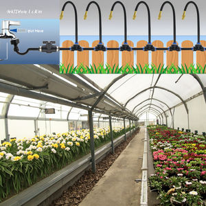 Fai da te 5/10/15/20 metri Kit ugello di nebulizzazione regolabile con valvola a sfera 360 ° ugello di piegatura libera per giardino, serra - Product Image 1