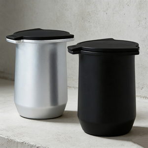 ถ้วยชงกาแฟอะลูมิเนียมหรูหราแบบกำหนดเองได้ พร้อมฝาปิดอย่างดีสำหรับถ้วยขนาดเล็ก ใช้สำหรับนมสดสำหรับกาแฟครอบครัว - Product Image 5