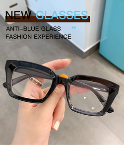 Vente chaude, lunettes de vue unisexes, fabrication chinoise, logo personnalisé, <span class=keywords><strong>anti</strong></span>-buée, verres bloquant la lumière bleue, montures carrées - Product Image 2