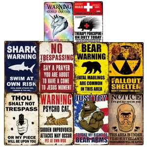 Prix d'usine Plaque métallique personnalisée, Affiche de garage vintage, Plaque en tôle rétro - Product Image 1