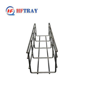 Outdoor Industrial 400x200mm Large-Span <b>Aluminium</b> Wire <b>Mesh</b> Corrosion Resistant Fireproof Powder Coated Construction Cable Tray - Product Image 6