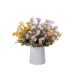 Bouquet de fleurs artificielles CallaFloral MW77701 bleu, style INS, décoration de centre de table pour mariage, fabriqué en Chine - Product Image 5