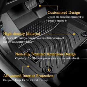 <span class=keywords><strong>Tapis</strong></span> de sol de voiture 5D TPE toutes saisons pour <span class=keywords><strong>Toyota</strong></span> Prado 120, conduite à droite, protection contre les intempéries - Product Image 2