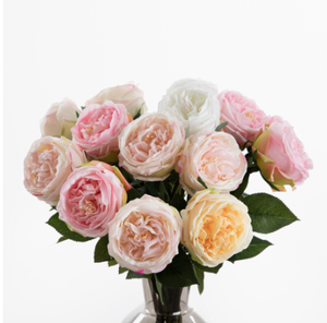 <span class=keywords><strong>Rose</strong></span> artificielle Austin en gros, toucher réel, hydratante, sensation de <span class=keywords><strong>rose</strong></span> fraîche, pour bouquet de mariage, bricolage, vase, décoration de luxe - Product Image 4