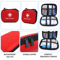 Trousse de Premiers Secours Portable 24 Pièces en EVA et PU pour Maison, Voiture, Camping, Voyage - Vente en Gros - Approvisionnement Direct Usine