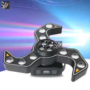 Luci Disco DJ DMX Bee Eyes Professionali a LED Luna Piena Scimitarra Nuova 120w 4in1 Testa Mobile Colorata per Palcoscenico - Product Image 1