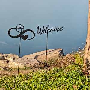 Silhouette Bouquet Your Screw Rectangle Polished Matel Birds Art Pathway Gardening Patio <b>Bee</b> Garden Ornaments Outdoor for Walls - Product Image 1