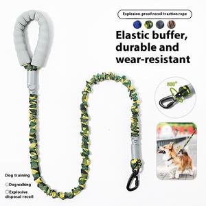 Arnés Retriever de nailon acolchado con correa para perros de 5,6 pies con estampado de contraste fresco estilo oso de peluche - Product Image 3