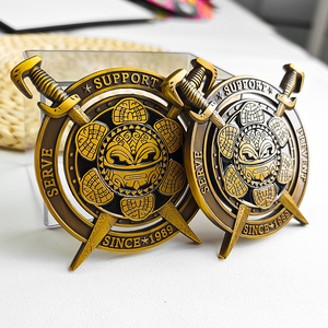 Pièce commémorative personnalisée en alliage de zinc 3D, laiton, émail, or antique, pièce de collection de haute qualité personnalisée - Product Image 2