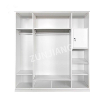 Armoire industrielle en acier pour chambre à coucher, rangement de vêtements, idéale pour la location