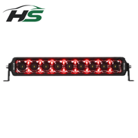 Barre lumineuse LED HSSH 20 pouces 150W à double rangée avec rétroéclairage RGB, faisceau spot haute intensité, contrôle par interrupteur pour camion, SUV, 4x4