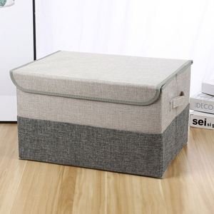 Linen Patchwork <b>Storage</b> <b>Box</b> Customizable Size for Toy Organizing Home <b>Storage</b> <b>Bin</b> Multi Purpose Organizer <b>Box</b> - Product Image 6