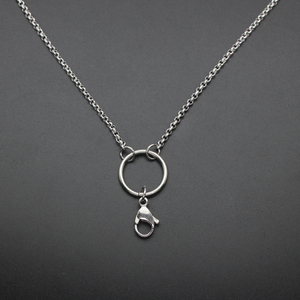 70/76cm acier inoxydable rond <span class=keywords><strong>perle</strong></span> chaîne collier bonne qualité ajustement flottant médaillon parfum médaillon pendentif bricolage 2mm épaisseur - Product Image 3