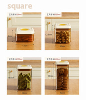 Contenants de Conservation Alimentaire Sous Vide en Plastique PP Écologique NFS à Ouverture Facile avec Couvercles Rabattables – Design Classique pour la Cuisine