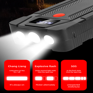 Démarreur de voiture 21000mAh avec pompe à air, gonfleur 800A, booster de batterie, dispositif de démarrage avec compresseur d'air et lumière LED - Product Image 4