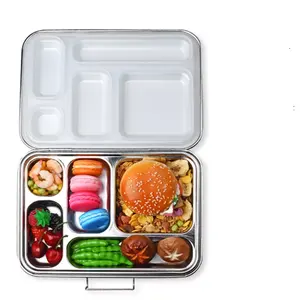 Aohea, для взрослых, Штабелируемый герметичный контейнер для хранения продуктов, 2, 5 304, металлический Ланч-бокс из нержавеющей стали, контейнер для хранения продуктов