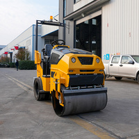 Offre Spéciale : Compacteur Vibratoire Routier Diesel Autoporté à Double Tambour de 1,5 Tonne avec Garantie