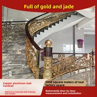 Foshan Drehbare Aluminium-Kunsttreppe Handläufe; Neue Maßgefertigte Geländer im Chinesischen und Europäischen Stil für Doppelhaushäuser