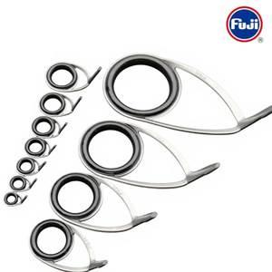 Anneau de guidage en céramique en acier inoxydable FUJI type KT pour canne à pêche à la ligne, accessoires de canne à action frontale, réparation de canne à pêche japonaise authentique - Product Image 1