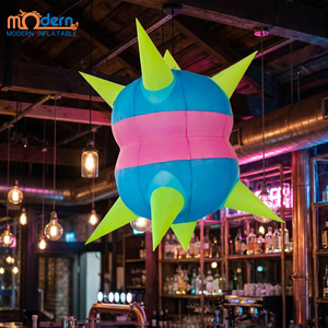 Iluminación LED <span class=keywords><strong>de</strong></span> Color Cambiante, Decoración <span class=keywords><strong>de</strong></span> Globo Inflable Colgante con Forma <span class=keywords><strong>de</strong></span> OVNI Personalizada - Product Image 1