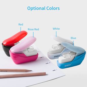 KW-triO Mini <span class=keywords><strong>agrafeuse</strong></span> à main sans agrafes Capacité de 4 feuilles pour reliure papier Boutique École Bureau Fournitures pour la maison - Product Image 2