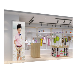 Estante de ropa para niños hermoso vendedor caliente muebles de tienda para tienda de ropa para niños escaparates Premium - Product Image 2