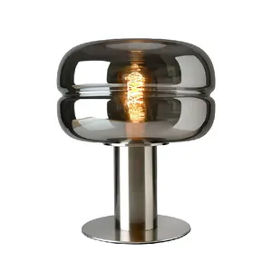 Abajur Shades Modern Luxury Design Living Room Bedside Atacado Metal vidro Estudo Table Lamps