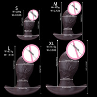 Dildo de silicona con cabeza de hongo, tamaño grande, para expansión anal, juguete sexual para adultos, forma de fantasía, para mujeres, logotipo personalizado, venta al por mayor de fábrica