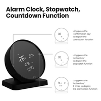 Capteur de température et d'humidité intelligent AVATTO avec télécommande infrarouge 2 en 1, capteur de température et d'humidité Wifi Tuya