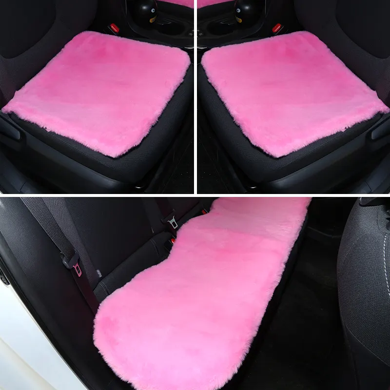 ขายร้อน Plush เบาะรถสำหรับ Auto Comfort Warm ลื่น Backing ฤดูหนาวรถอุปกรณ์เสริม