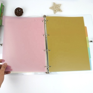 A5 B5 <strong>A4</strong> Colorful Plastic Index Pages Plate for Protecting Inner Paper Spacer <strong>Planner</strong> Filofax Organizer Tab Dividers - Product Image 6