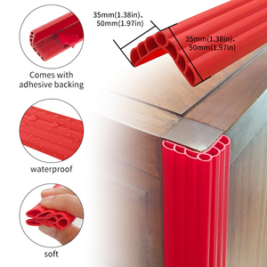 Esquinas decorativas de pared de alta calidad: Protectores de esquinas de plástico autoadhesivos para uso doméstico y de oficina - Product Image 4