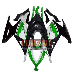 Inyección para <span class=keywords><strong>KAWASAKI</strong></span> <span class=keywords><strong>NINJA</strong></span> 2017 EX300 <span class=keywords><strong>ZX</strong></span> 300 ZX3R 13 14 15 16 17 27No.15 blanco verde ZX300R 2013 2014 2015 2016 2017 Carenado - Product Image 1