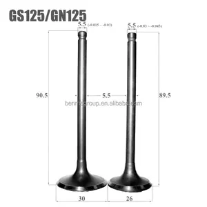 Motorcycle Engine Valves Kit Intake Exhaust Stem for Haojue Qianjiang SUZUKI GN125 GN125H GS125 GN125F QJ125 125cc