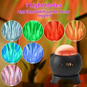 Northern Lights Galaxy <span class=keywords><strong>Proyector</strong></span> con Altavoz Bluetooth 10W Giratorio Cielo estrellado Onda de agua Luz ambiental para la decoración del dormitorio del hogar - Product Image 5