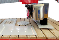 Máquina de Corte y Fresado CNC de 5 Ejes HKNC-500+ de Hualong Machinery para Bloques de Piedra de Mármol y Granito de Cuarzo
