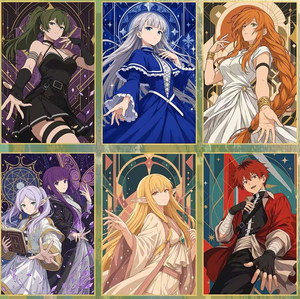 Xingyue Creative Frieren Beyond Journey's End Série Dawn Moon Plaques d'art de collection Héro de l'anime <span class=keywords><strong>Himme</strong></span> Frieren Cartes à collectionner - Product Image 5