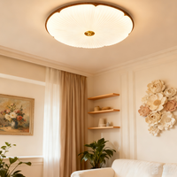 Lumière linéaire LED 60W de style moderne et tendance, en fer, style crème français, acrylique, pour salon, chambre à coucher, couloir, intérieur, maison intelligente